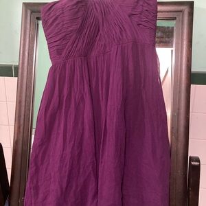 Dona Morgan strapless dress purple size 14 mini women